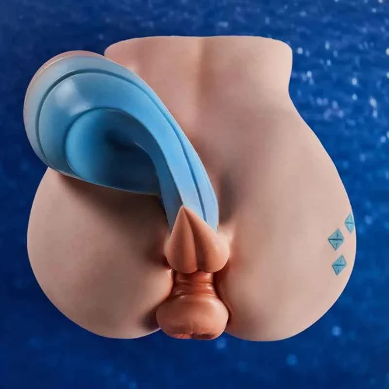 PA-Ray 39.02 LBS Fantasy Horse Tail Silicone Sex Ass Torso With Realistic Vagina