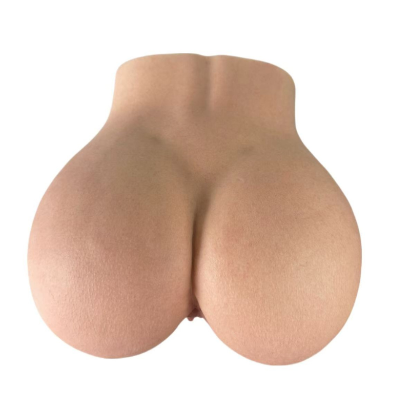 Realistic flesh-toned male masturbator with sculpted curves and natural skin texture for intimate pleasure