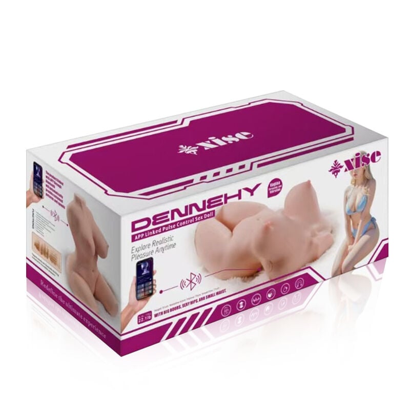 APP Controlled 24LB thrusting Sex Doll Female Torso with Huge Breasts Fat Butt - RealVagina