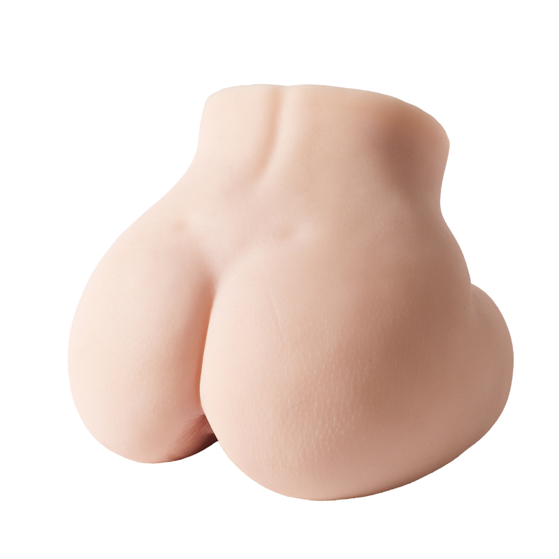 Realistic silicone buttocks with natural skin texture and curves, designed for intimate use