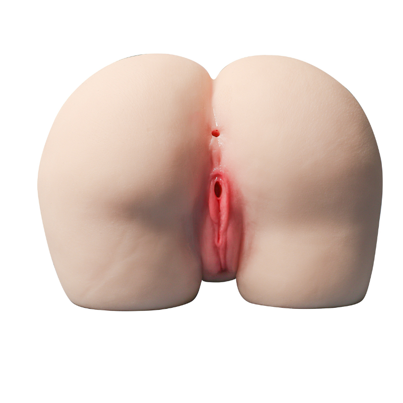 Realistic female rear with detailed vaginal opening, smooth skin texture, natural flesh tone