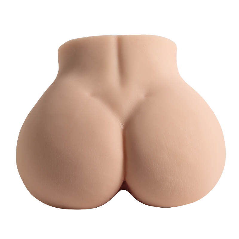 Realistic female buttocks masturbator with smooth skin texture and natural curves