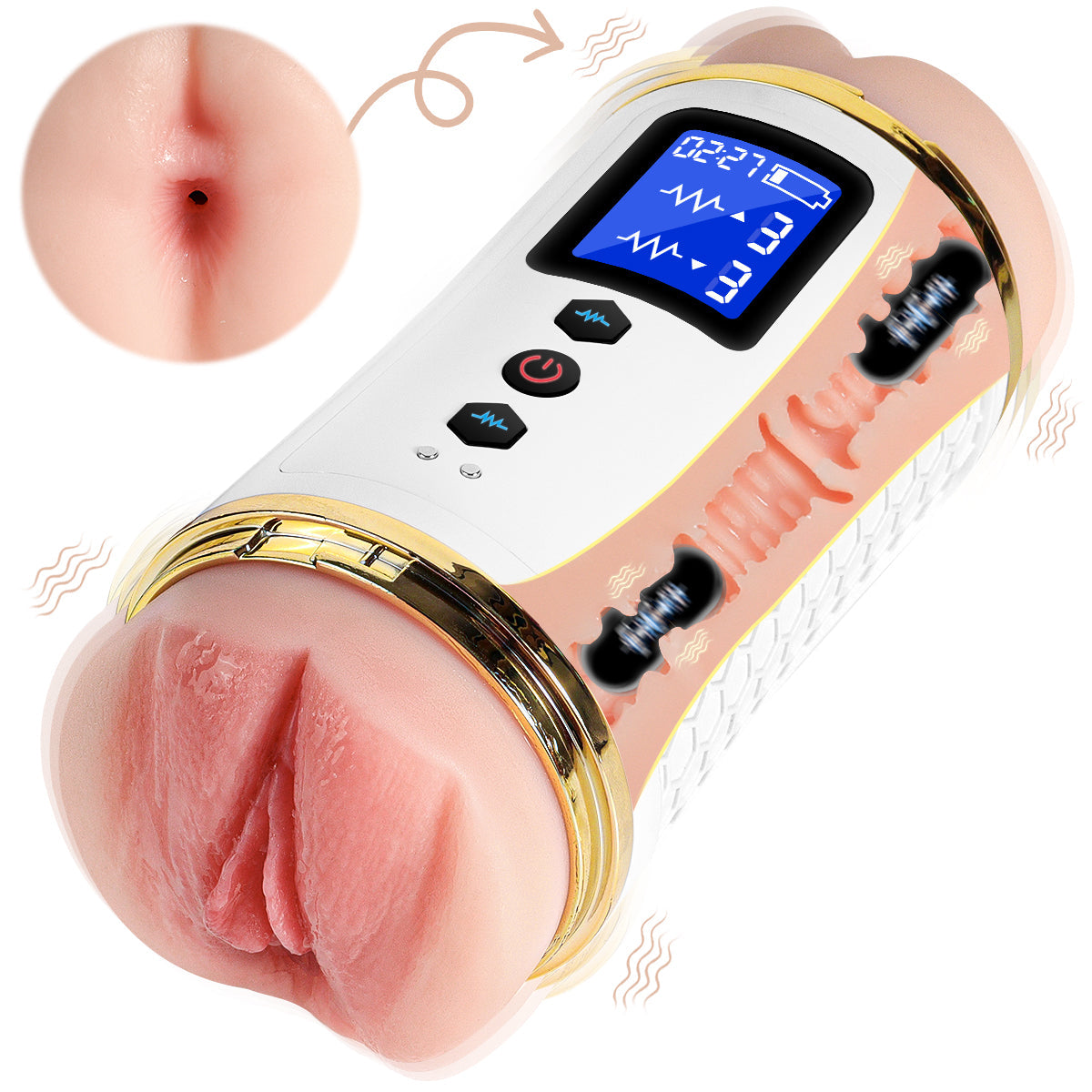 RealVagina B8004-B Male Masturbator Stroker With Realistic Vagina Pocket Pussy - RealVagina