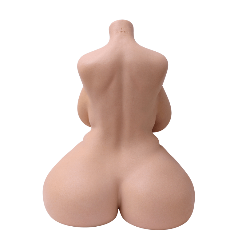 Realistic female torso with smooth skin texture, curved back, and rounded hips for intimate use