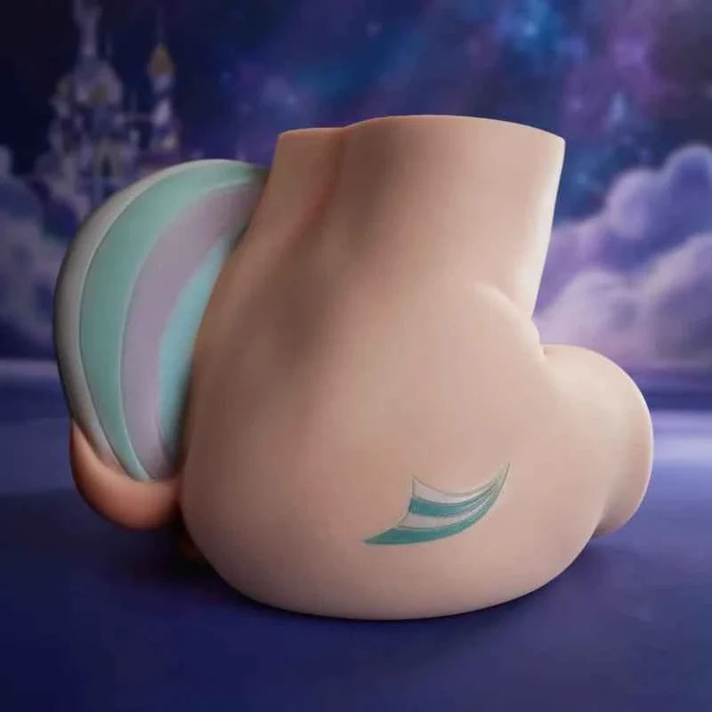 PA-Razor 38.36LBS Fantasy Horse Tail Silicone Sex Ass Torso With Realistic Vagina