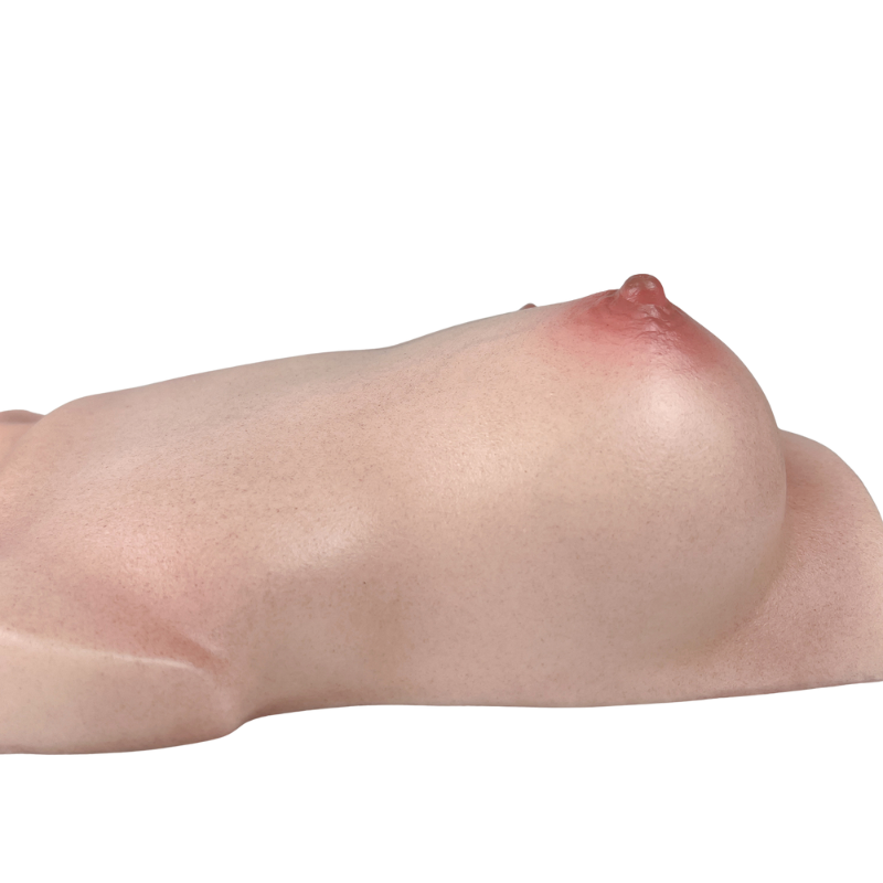 Realistic male masturbator with natural skin texture and subtle pink tones, designed for lifelike sensation.