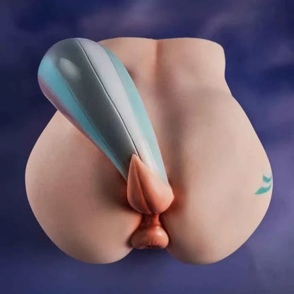 PA-Razor 38.36LBS Fantasy Horse Tail Silicone Sex Ass Torso With Realistic Vagina