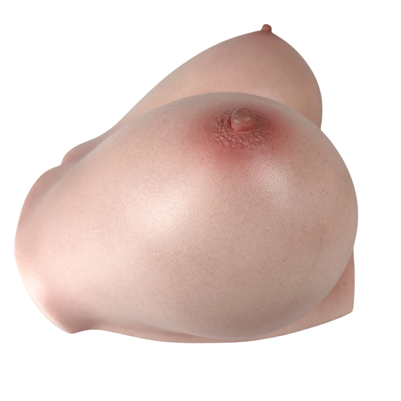 Realistic female anatomy replica with detailed texture and natural skin tone for intimate use