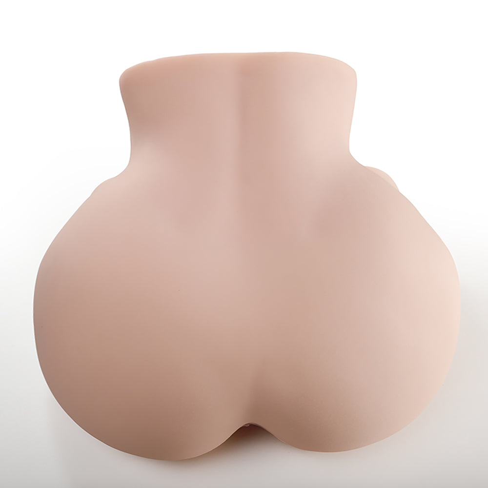 Realistic silicone male masturbator with smooth skin texture and natural curves