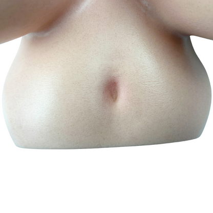 Realistic female torso with detailed skin texture and natural contours for intimate use