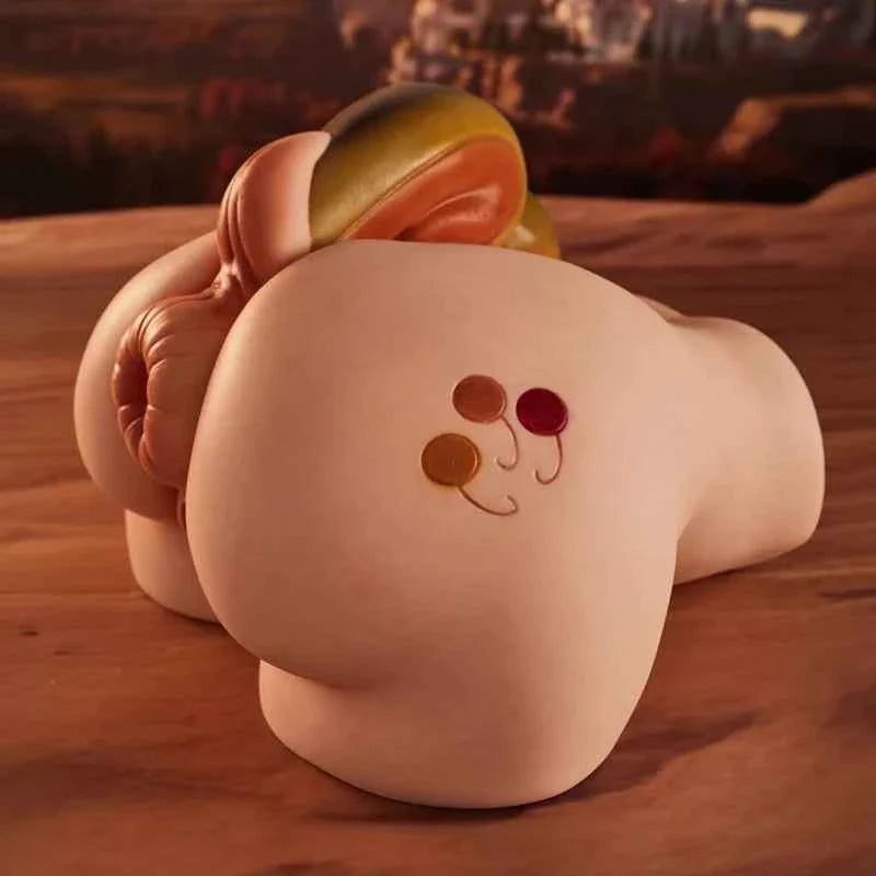 PA-Peppy 38.36LBS Fantasy Horse Tail Silicone Sex Ass Torso With Realistic Vagina