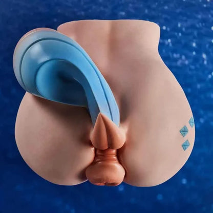 PA-Ray 39.02 LBS Fantasy Horse Tail Silicone Sex Ass Torso With Realistic Vagina