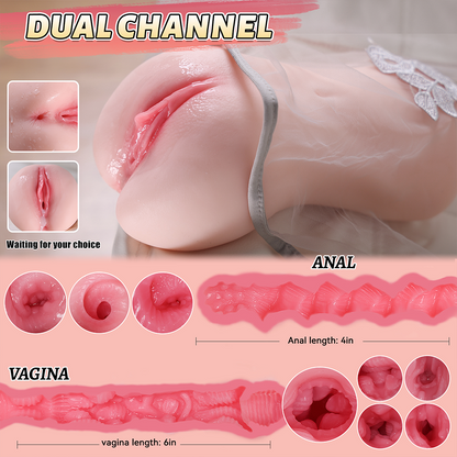 Adriana 2.6LB Realistic Pocket Pussy Vagina With Realistic Skin Texture - RealVagina