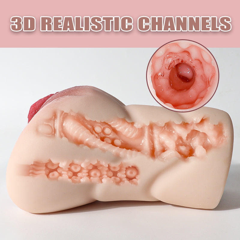 Realvagina P7001 1.68lbs Realistic Vagina Pocket Pussy Male Sex Toy - RealVagina