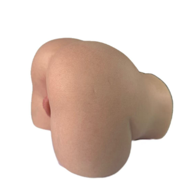 Realistic flesh-toned male masturbator with smooth skin texture and natural curves