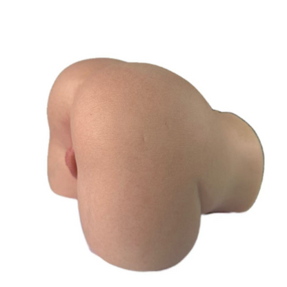 Realistic flesh-toned male masturbator with smooth skin texture and natural curves