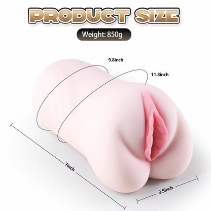 Ayla - 1.9 lbs Lifelike Labia Majora Pocket Pussy Masturbator - RealVagina