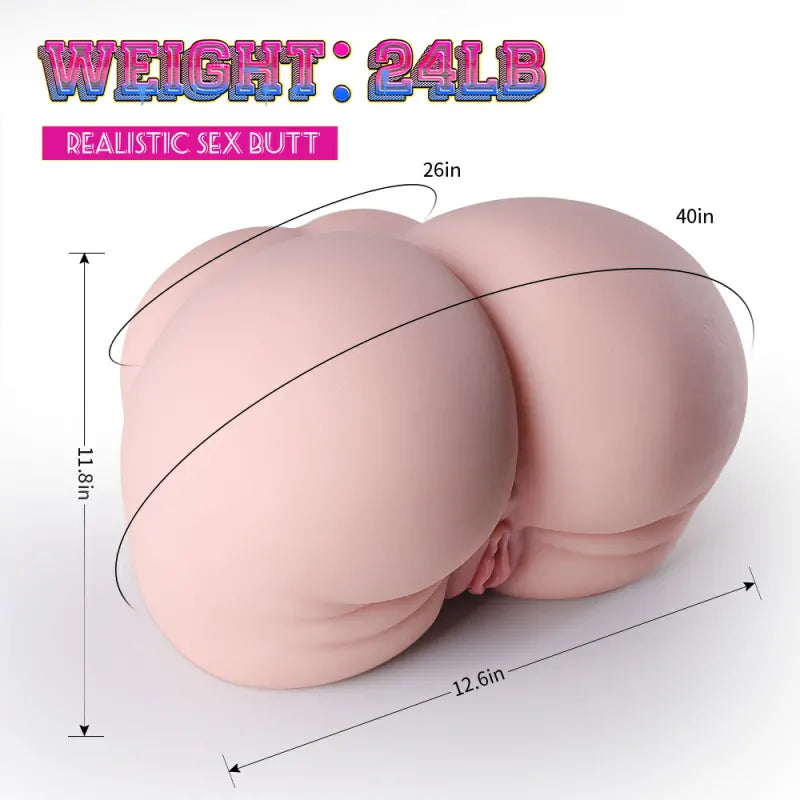Brooke - 24 lbs BBW Bubble Butt Sex Torso Toy - RealVagina