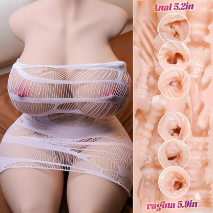 Emily - 103 lbs Full Size Chubby Female Torso Sex Doll - RealVagina