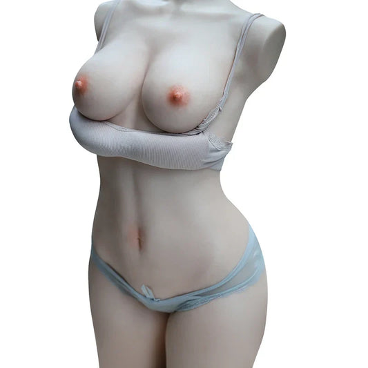Emma - 50.7 lbs Life Size Platinum Silicone Realistic Female Torso - RealVagina