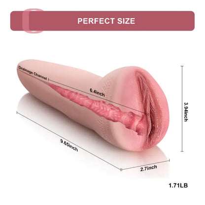 Eva - 1.7 lbs Real Feel Soft Silicone Pocket Pussy Masturbator - RealVagina
