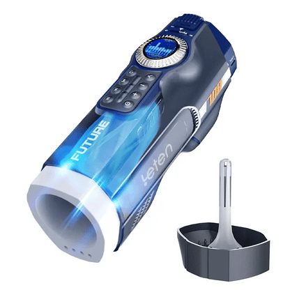 PT7 - 10 Air Bag Massage Drying Heating Base Luxury Male Masturbator - RealVagina
