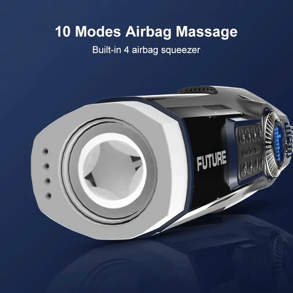 PT7 - 10 Air Bag Massage Drying Heating Base Luxury Male Masturbator - RealVagina
