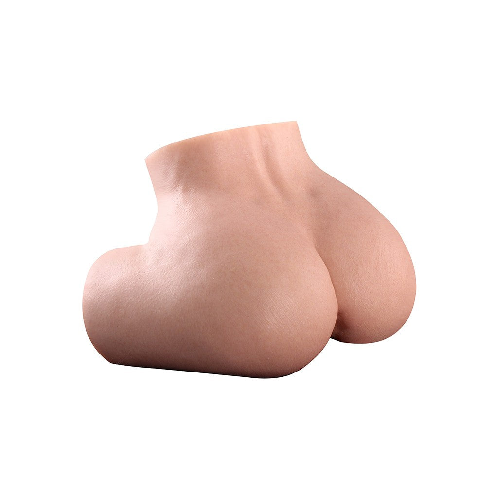 Realistic silicone male masturbator with lifelike skin texture and natural curves