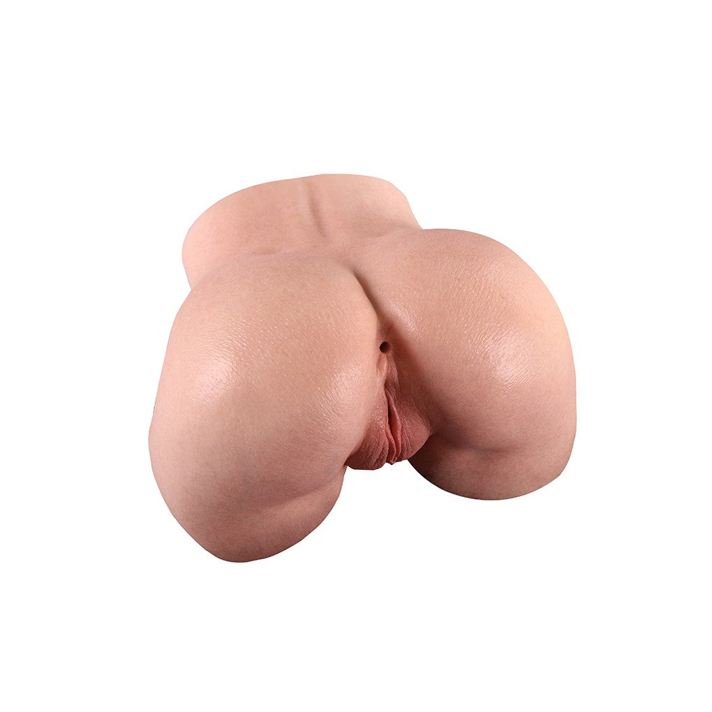 Realistic female rear view with detailed skin texture and natural curves, designed for intimate pleasure.