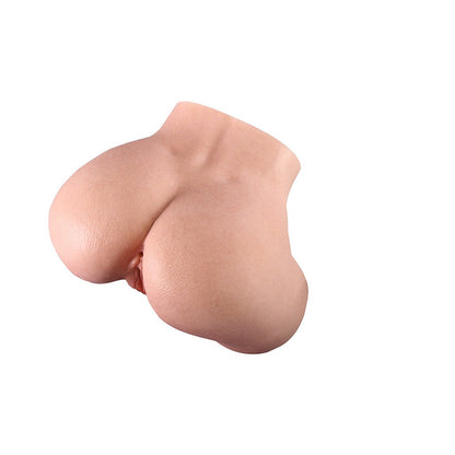 Realistic silicone male masturbator with detailed skin texture and natural curves for intimate pleasure.