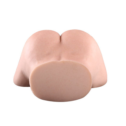 Realistic flesh-toned male masturbator with smooth, curved contours and lifelike texture for intimate pleasure.