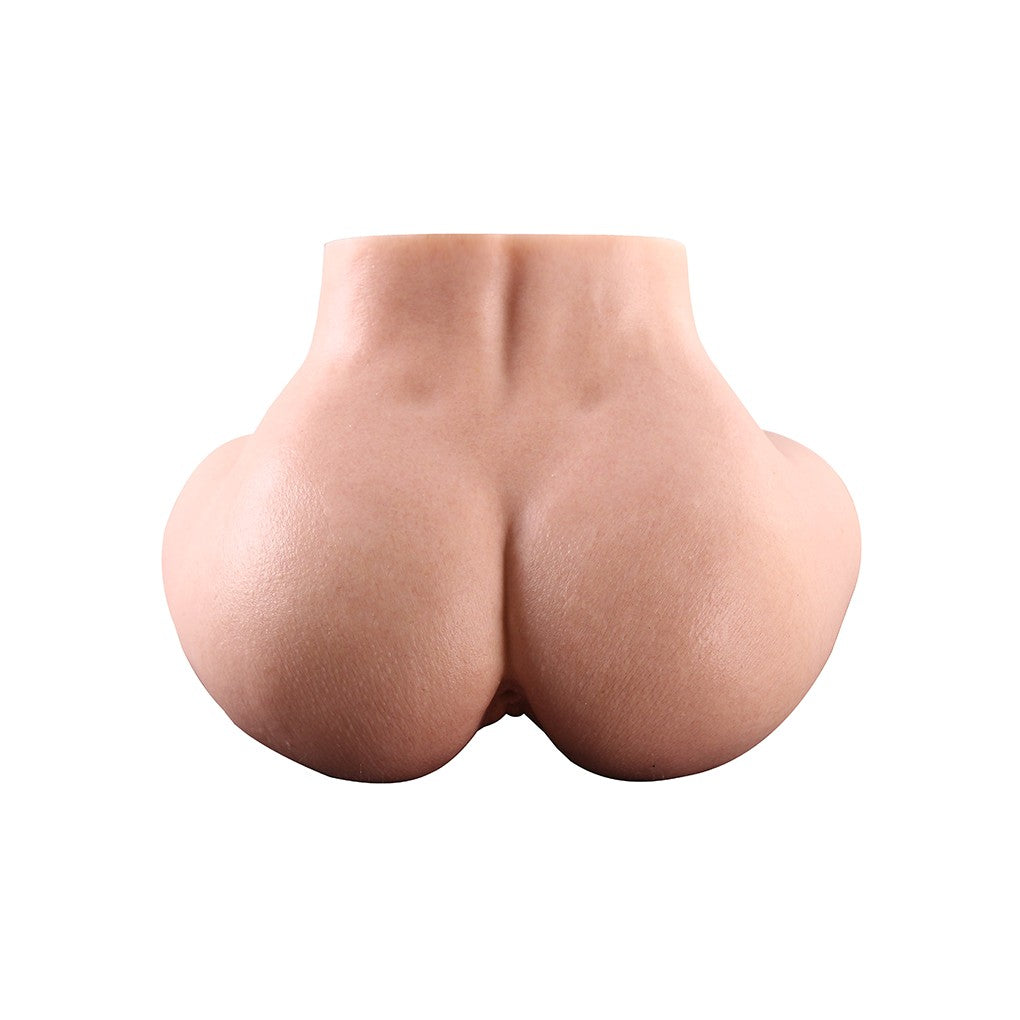 Realistic silicone male masturbator with detailed buttocks and natural skin texture