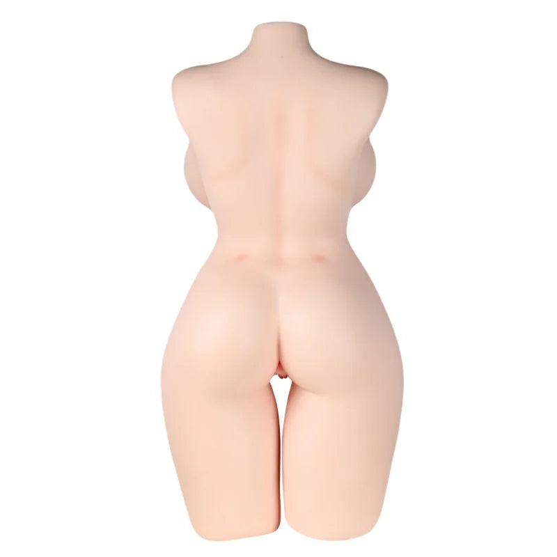 Lauren - 68.34 lbs Super Realistic BBW Silicone Sex Torso with Big Boobs Areola - RealVagina