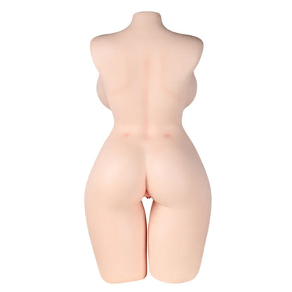Lauren - 68.34 lbs Super Realistic BBW Silicone Sex Torso with Big Boobs Areola - RealVagina
