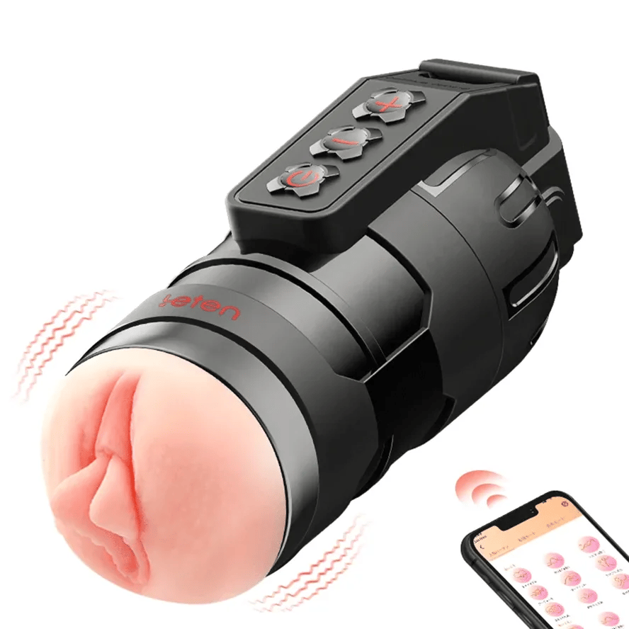 PV3 - Leten 10 Modes Vibrating Male Masturbator with APP Control – Realistic Pocket Pussy & Fleshlight Combo - RealVagina