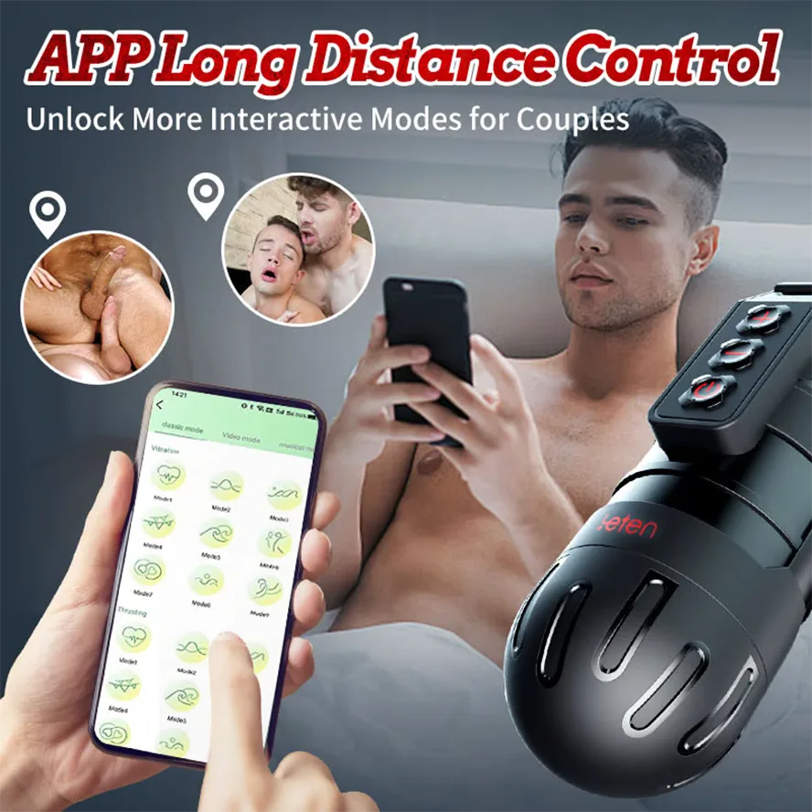 PV3 - Leten 10 Modes Vibrating Male Masturbator with APP Control – Realistic Pocket Pussy & Fleshlight Combo - RealVagina