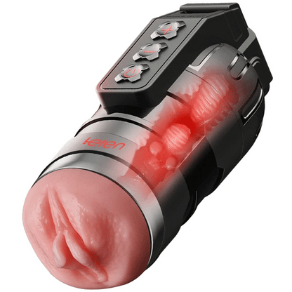 PV3 - Leten 10 Modes Vibrating Male Masturbator with APP Control – Realistic Pocket Pussy & Fleshlight Combo - RealVagina