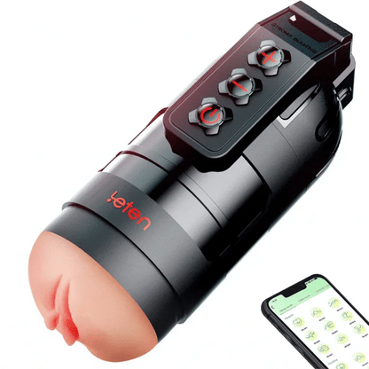 PV3 - Leten 10 Modes Vibrating Male Masturbator with APP Control – Realistic Pocket Pussy & Fleshlight Combo - RealVagina