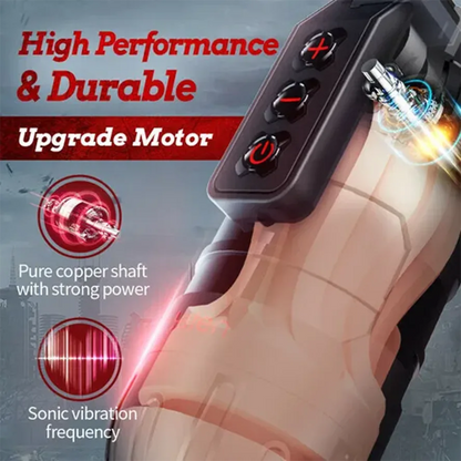 PV3 - Leten 10 Modes Vibrating Male Masturbator with APP Control – Realistic Pocket Pussy & Fleshlight Combo - RealVagina