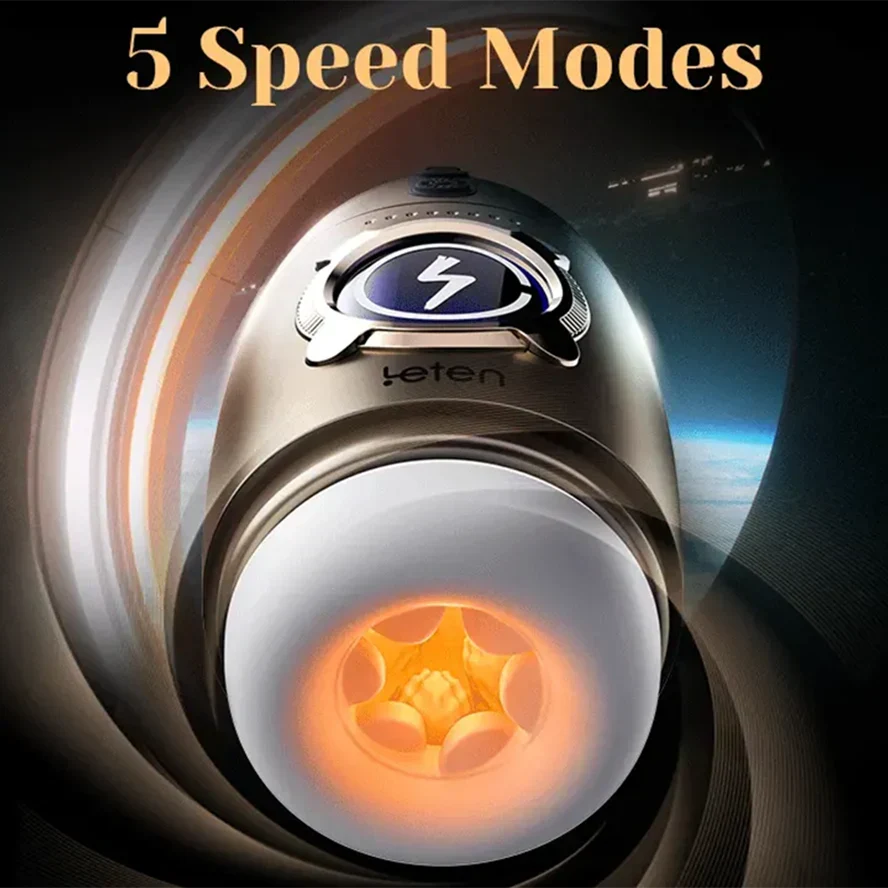 PR2 - Leten Powerful 600rpm Rotating Men Masturbator - RealVagina