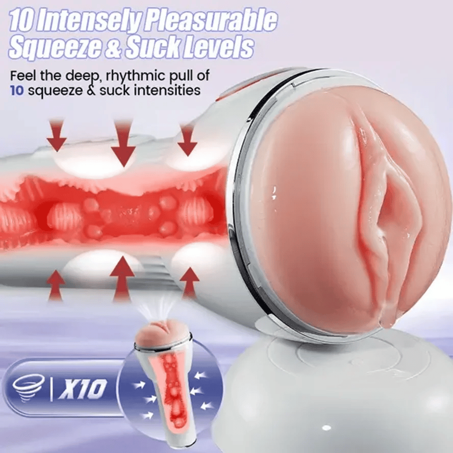 PS4 - Realistic Pornstar Masturbator with 10 Sucking, Vibrating and Moaning Modes - RealVagina