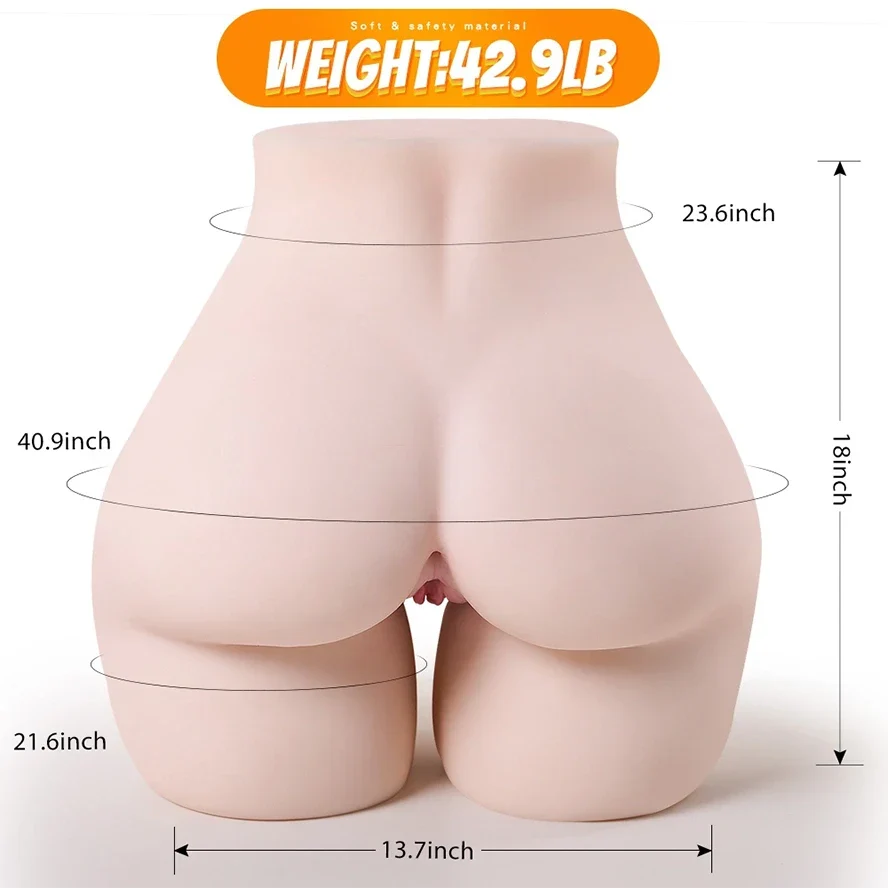 Millie - 43 lbs Life Size Butt Masturbator with Realistic Vagina and Ass - RealVagina