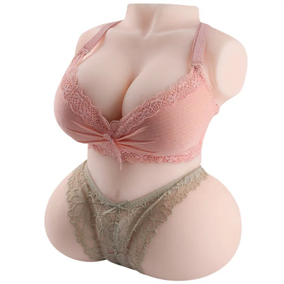 Mira - 19.4 lbs Soft Gel Breast Round Ass Half Torso Sexdoll - RealVagina