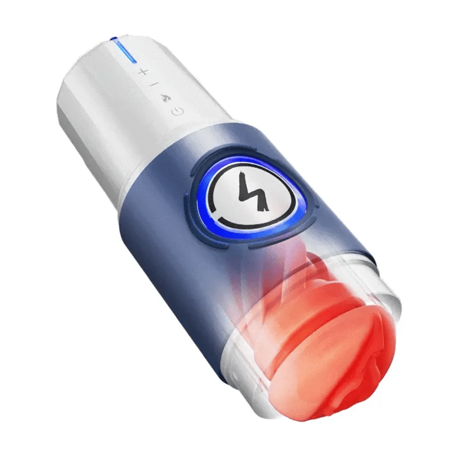 PT8 - Powerful Pleasure Realistic Male Masturbator with 10 Thrusting Modes & 10 Heating Strips - RealVagina