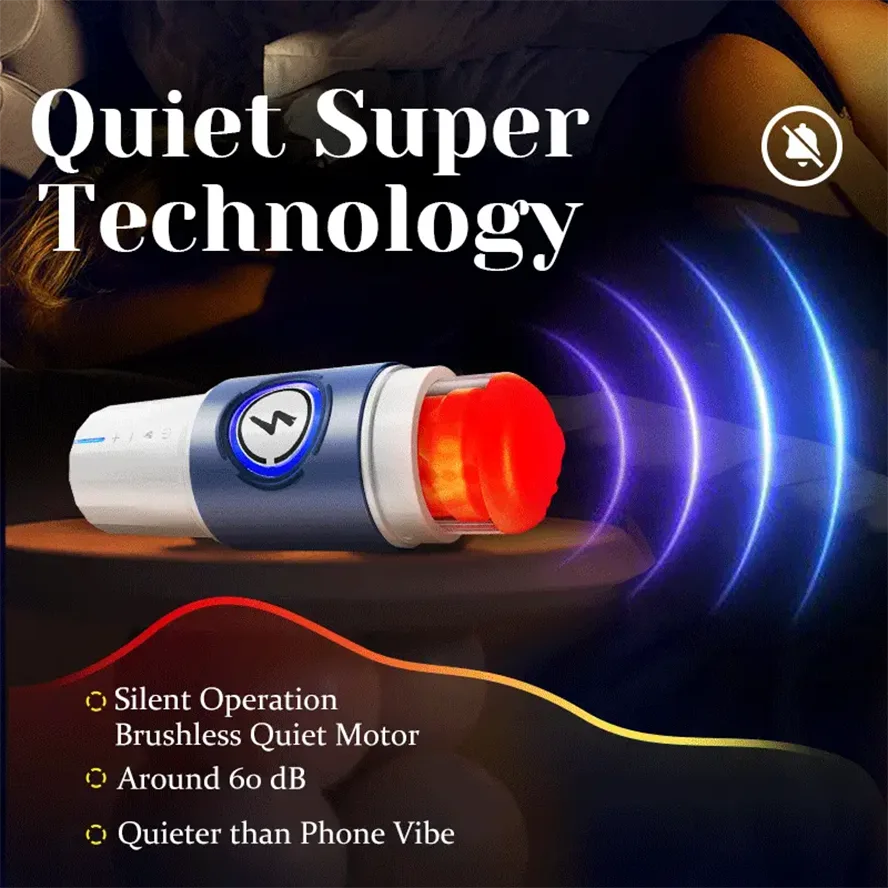 PT8 - Powerful Pleasure Realistic Male Masturbator with 10 Thrusting Modes & 10 Heating Strips - RealVagina