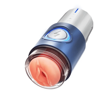 PT8 - Powerful Pleasure Realistic Male Masturbator with 10 Thrusting Modes & 10 Heating Strips - RealVagina