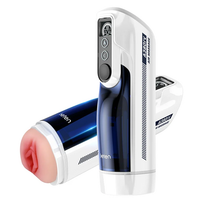 PT9Plus - Realistic Male Stroker with Thrusting, Rocking & Heating – Voice-Enabled Pleasure Machine - RealVagina