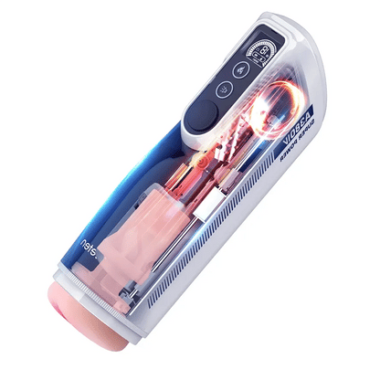 PT9Plus - Realistic Male Stroker with Thrusting, Rocking & Heating – Voice-Enabled Pleasure Machine - RealVagina