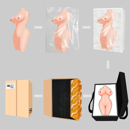 Ginny: 38.1LB Removable Vaginal Sex Doll 4 in 1 with Tantabosom - RealVagina