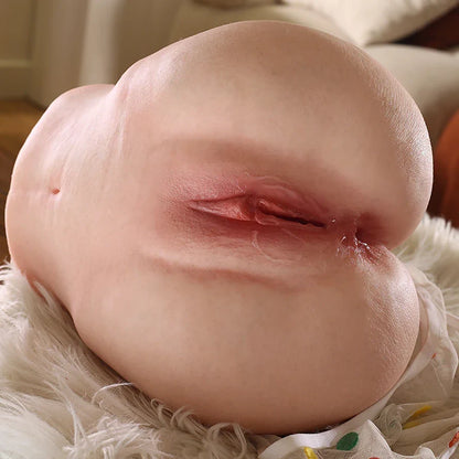 Evie - 8.73 lbs Lifelike Round Silicone Ass and Pussy Masturbator - RealVagina
